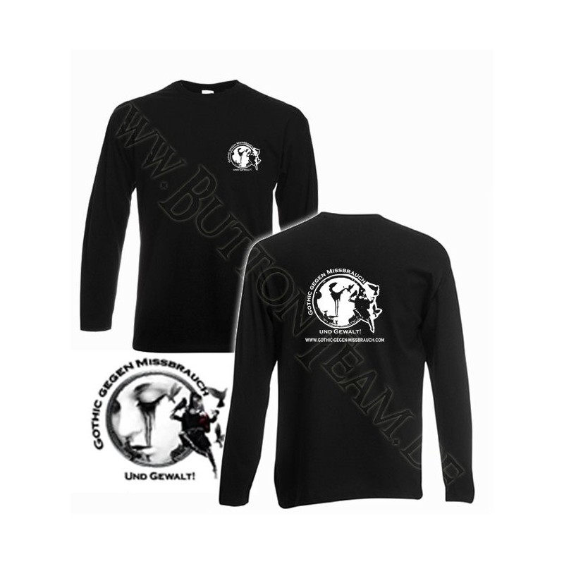 Long-Shirt Gothic gegen Missbrauch