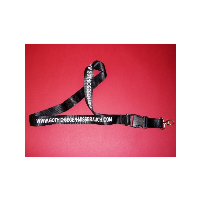 Lanyard - Gothic gegen Missbrauch