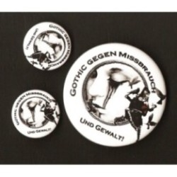 Button Set Gothic gegen Missbrauch