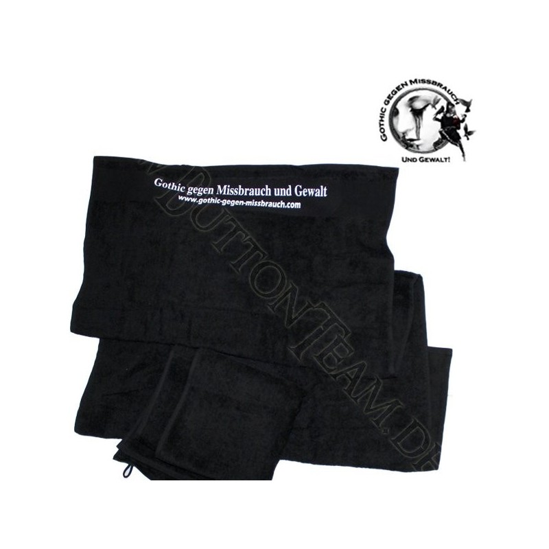 Badetuch 70x140cm, Gothic gegen Missbrauch