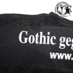 Handtuch 50x100cm,  Gothic gegen Missbrauch