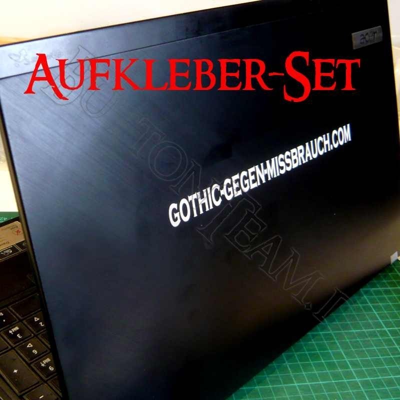 Aufkleberset Gothic gegen Missbrauch