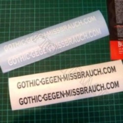 Aufkleberset Gothic gegen Missbrauch