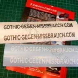 Aufkleberset Gothic gegen Missbrauch