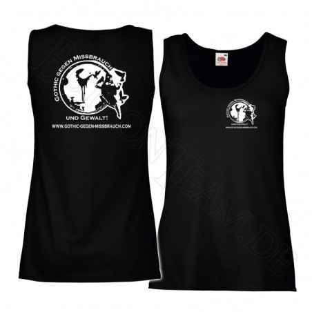 Lady-Top Vest Gothic gegen Missbrauch