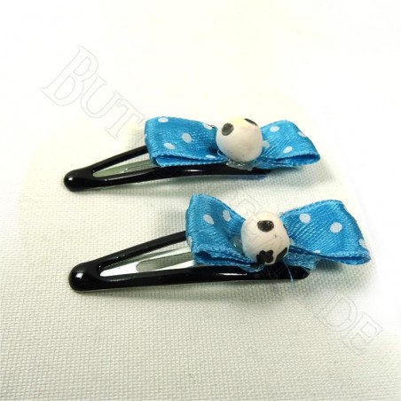 Haarclip Set Blue Flower Jack