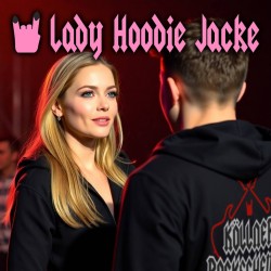 Kapuzenjacke für die Rockerin!